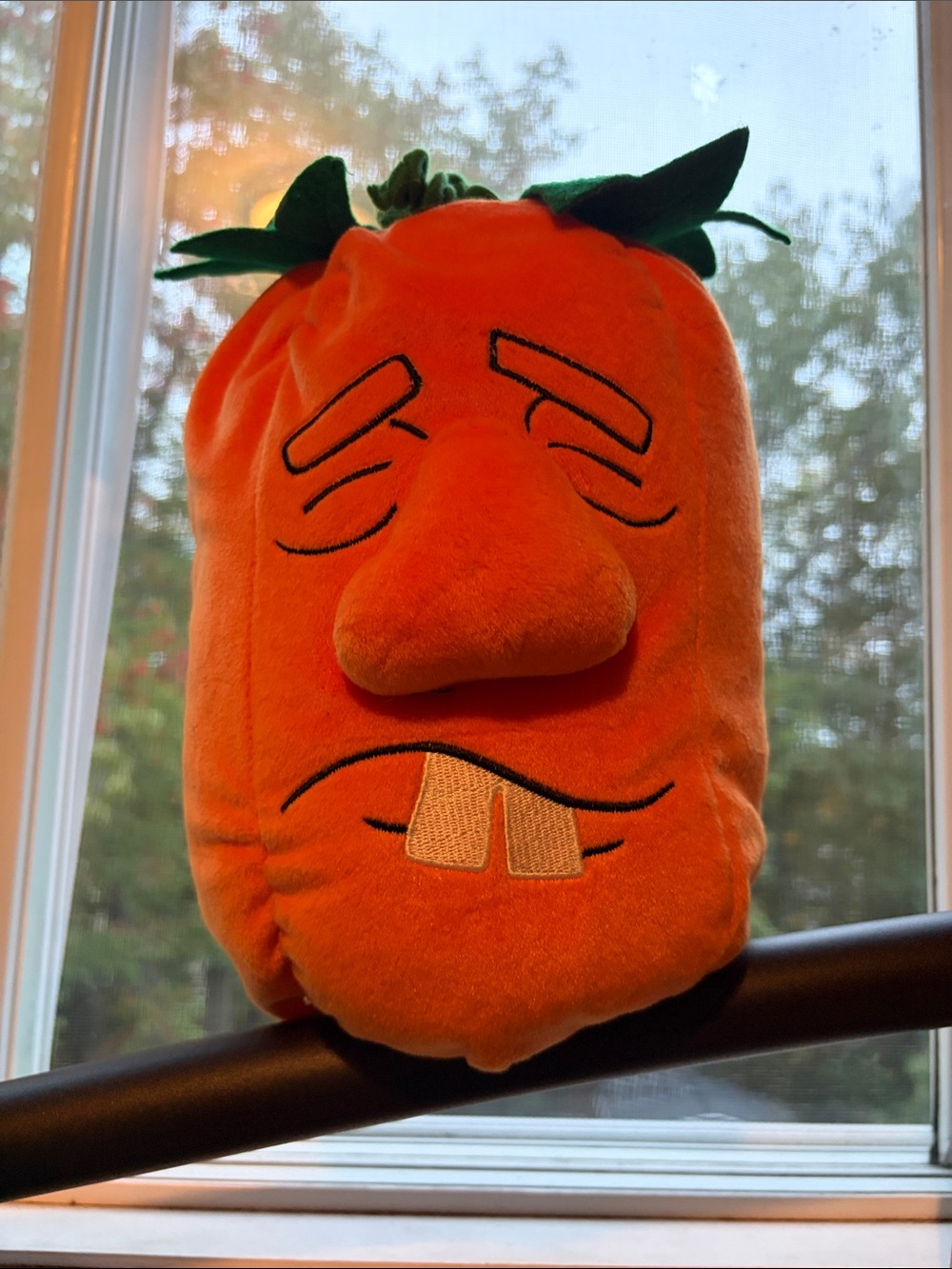 Vintage 1988 Halloween Pumpkin Plush Decorative Accent - Crisha Playful Plush